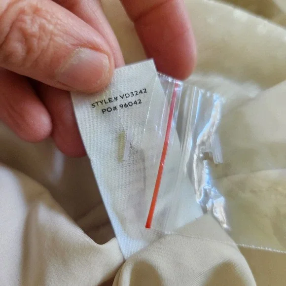 New Lulus Dress XL Swiss Dot Peasant Long Slv Cream Womens Casual Party … - Picture 15 of 15